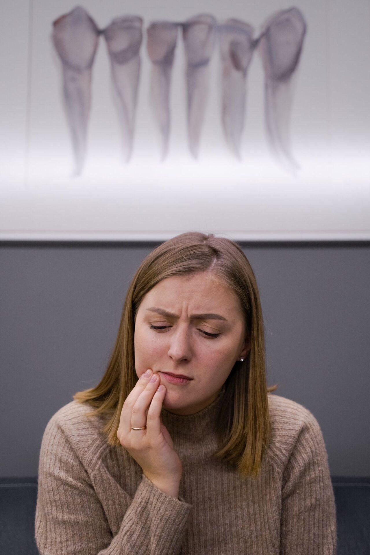 Patient waiting for an emergency dental visit in Tillsonburg
